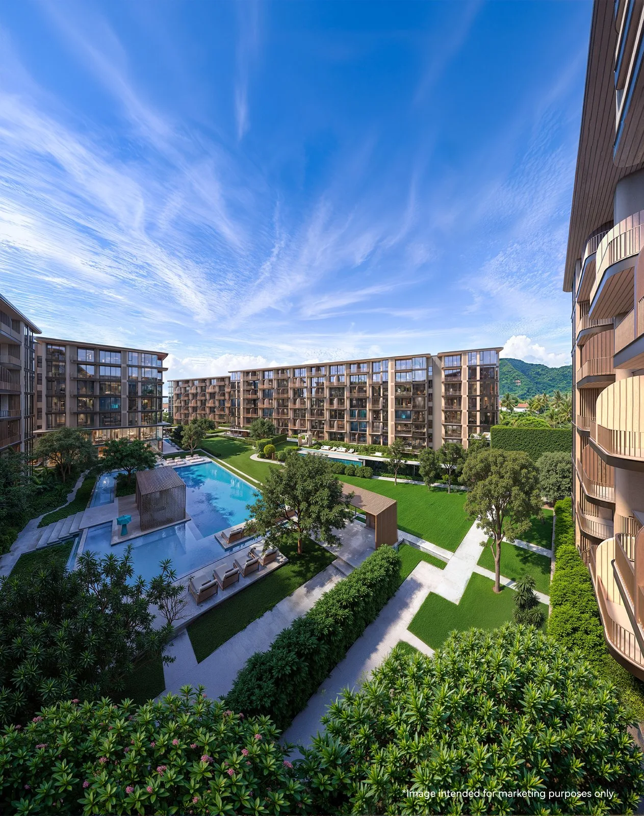 PEYLAA Phuket — clubhouse, glass facade