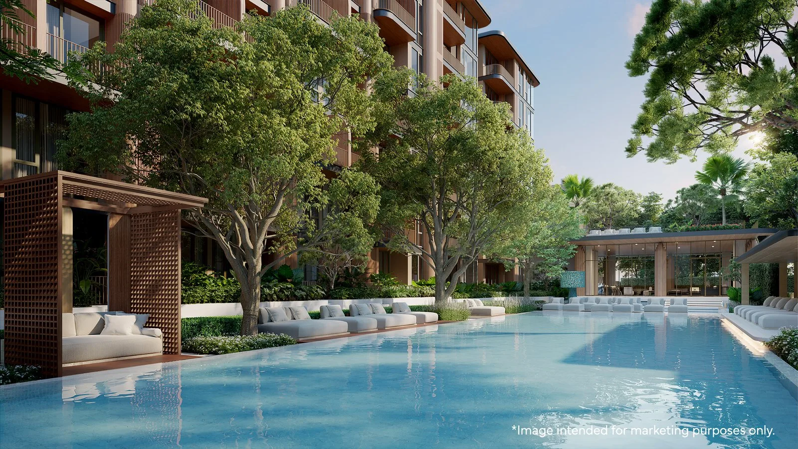 PEYLAA Phuket — outdoor facilities map: garden, clubhouse, rooftop (22 items)