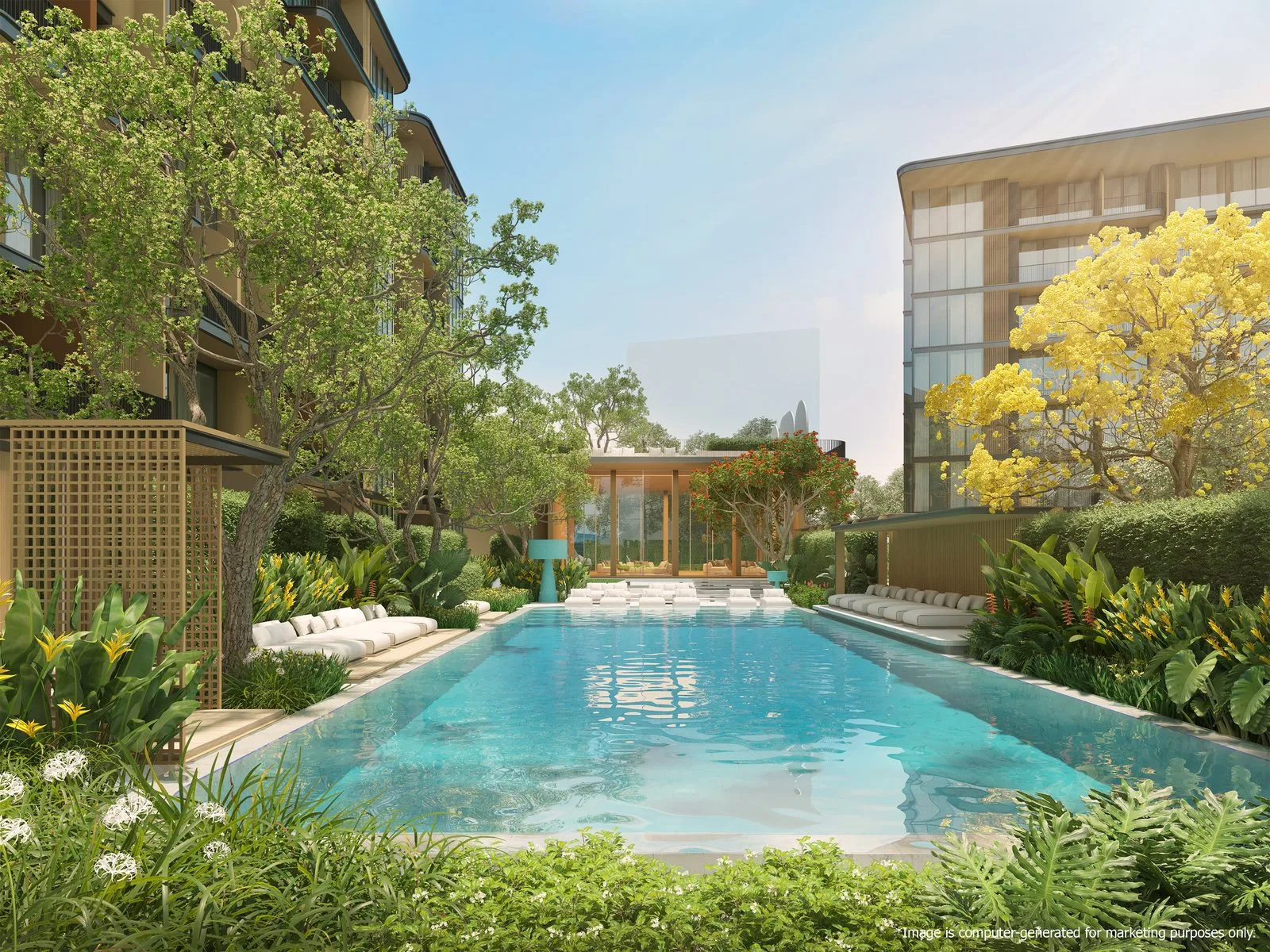 PEYLAA Phuket — pool and relaxation area